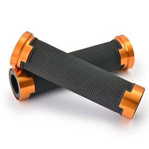 デイトナ DAYTONA GRIPPY GRIP グリッピーグリップ φ22.2ハンドル用 【GG-D-AL-BASE】 ゴールド 125mm エンド貫通 38493