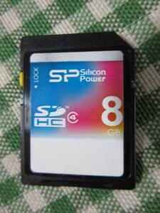 Silicon Power SD memory card SDHC 8GB Class4