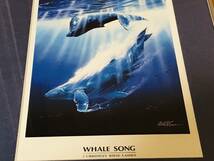 ★クリスチャン・リース・ラッセン LASSEN 絵画　版画　ポスター★WHALE STAR & WHALE SONG 2点セット　額サイズ40㎝×30㎝★_画像6