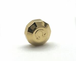 オメガ OMEGA 純正リューズ 5.08mm 部品 Ωパーツ パイパン PiePan コンステレーション Constellation GOLD GP ゴールド 金色◎未使用