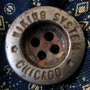 【ワークボタン】VIKING SYSTEM CHICAGO vintage work button ビンテージ カバーオール用 古着 ワークウェア オーバーオール レア 