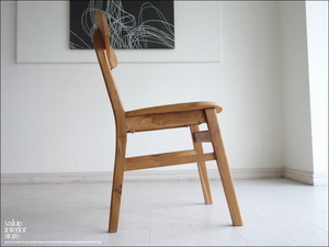 チークオーバルチェアN イス 椅子 総無垢 ダイニングチェア 手作り ナチュラル 天然木 素朴 シンプル ハンドメイド 銘木家具