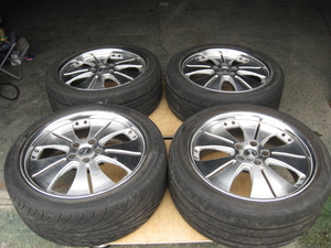 WORK Euroline ワーク ユーロライン 19インチ 114.3/5H 19×8.0J +40 PCD114.3 5穴 ハブ径:約73mm 4本Set 