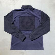 希少 レア fred perry nigel cabourn フレッドペリー ナイジェルケーボン ナイジェルカーボン 刺繍ロゴ 長袖 シャツ ポロシャツ 34 XS 相当_画像5