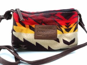 PENDLETON ペンドルトン ネイティブ柄 ショルダー バッグ 茶 ◇■ ☆ dib1 レディース