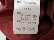 Techichi テチチ プリーツ スカート sizeS/えんじ ■■ ☆ dhd1 レディース_画像6