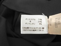 ニコルミラー ギャザー スリット ワンピース size2/黒 ◇■ ☆ dhd1 レディース_画像5