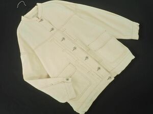 FREE*SMART free z mart stitch blouson jacket sizeS/ eggshell white *# * dia7 lady's 