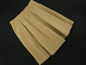 Apuweiser-riche アプワイザーリッシェ タック Aライン 台形 スカート size1/ベージュ ■■ ☆ dia7 レディース