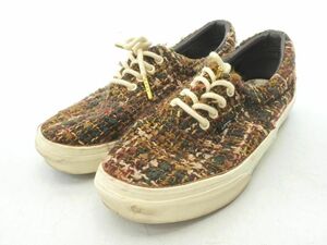 VANS バンズ V95IS ツイード スニーカー size23.5ｃｍ/茶ｘ緑 ◇■ ☆ dia8 レディース