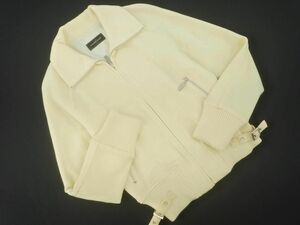 QUEENS COURT Queens Court wool . blouson jacket size2/ ivory *# * dib2 lady's 