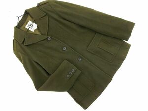 MICHEL KLEIN Michel Klein wool . military jacket size38/ khaki *# * dic1 lady's 