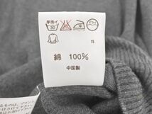 ネコポスOK Ralph Lauren ラルフローレン リブ 切替 タートルネック ニット セーター sizeM/グレー ◇■ ☆ dic5 レディース_画像4