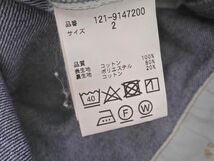エディットコロン デニム ジャンパー スカート ワンピース size2/青 ■■ ☆ dic6 レディース_画像6