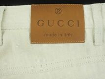 GUCCI グッチ レギュラー フィット ボタンフライ デニムパンツ size44/アイボリー ■■◎ ☆ dic7 メンズ_画像10