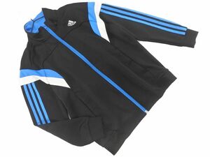 adidas アディダス ロゴ プリント トラック ジャケット size(150cmくらい)/黒 ◇■ ☆ dic7 子供服