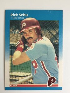 リック・シュー Rick Schu FLEER 1987 #188 日本ハムファイターズ MLB フィラデルフィア・フィリーズ Philadelphia Phillies 来日外国人