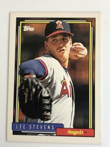 リー・スティーブンス Lee Stevens Topps 1992 #702 近鉄バファローズ MLB エンゼルス Angels プロ野球 来日 外国人