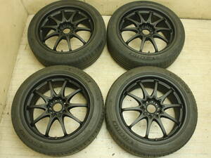 送料無料 RAYS VOLK RACING CE28 225/45R18 18 × 8J PCD 114.3 5H 4本 マットブラック レイズ ボルクレーシング 軽量 鍛造