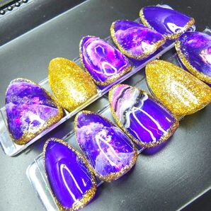 天然石 アメジスト風 ネイル