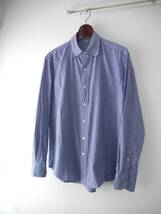 45R ブルー ギンガム チェックシャツ 4サイズ _画像2