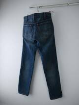 LVC LEVI'S VINTAGE CLOTHING 606 スリム テーパード デニムパンツ W29 ユーズド加工 日本製 リーバイス ジーンズ Lot.68606 _画像2