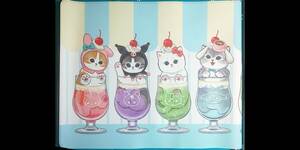  new goods mofusand Sanrio kitchen mat mof Sand SANRIO collaboration abe il .... cream soda . tea 