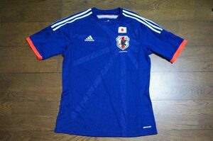 adidasアディダス 日本代表ユニフォーム 2014-2015年ブラジルW杯モデル（円陣モデル）サイズO G85287 AD654 JAPANBLUE