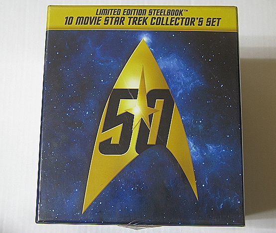 未開封新品】スター・トレックⅠ-Ⅹ 50周年記念BOX スチールブック仕様-