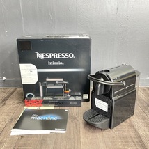 ネスプレッソ コーヒーメーカー 【中古】動作保証 イニッシア ブラック D40 カプセル10個付 賞味期限2024.02.29 2023年製/54853_画像1