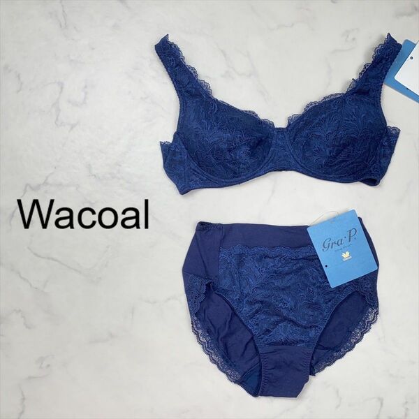 【新品タグ付き】Wacoal　ワコール　Gra・P　グラッピー　ブラジャー　A80　ショーツ　M　ランジェリー　下着　KO