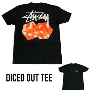 STUSSY ステューシー ダイスアウト Tシャツ BK Lサイズ