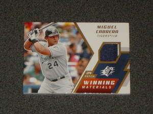 Miguel Cabrera (ミゲル・カブレラ) 2009 Upper Deck PATCH Jersey card (パッチカード) 99枚限定 ④ MLB
