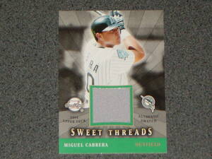 Miguel Cabrera (ミゲル・カブレラ) 2004 Upper Deck Jersey card (ジャージーカード) ③ MLB