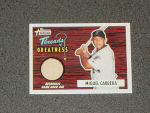 Miguel Cabrera (ミゲル・カブレラ) Donruss bat card (バットカード) ④　MLB