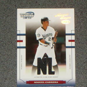 Miguel Cabrera (ミゲル・カブレラ) Donruss jersey card (ジャージーカード) 250枚限定 ② MLBの画像1