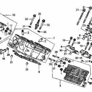 MC29 純正 クラッチカバーガスケット 送料300円～ Vツイン マグナ 250 R,クランクカバーガスケット V-TWIN MAGNA パッキン gk .kbvの画像7