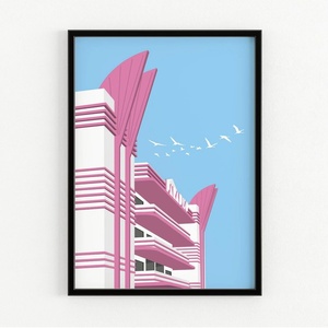 ポスター ホテル インテリア イビザ (30x40cm) Hotel Paradiso of Ibiza Art Poster