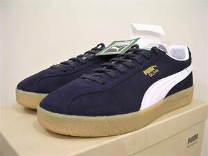  new goods PUMA Delphin OG Deboss navy blue white chewing gum US11 29cm Puma Delphi e nOG suede #389128-01 navy X white X chewing gum sole 