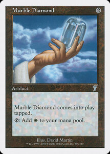 MTG ■無/英語版■ 《乳白色のダイアモンド/Marble Diamond》第7版 7ED