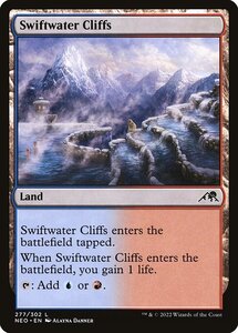 MTG ■土地/英語版■ 《急流の崖/Swiftwater Cliffs》★FOIL★ 神河：輝ける世界 NEO　