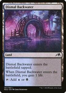 MTG ■土地/英語版■ 《陰鬱な僻地/Dismal Backwater》神河：輝ける世界 NEO　