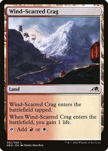 MTG ■土地/英語版■ 《風に削られた岩山/Wind-Scarred Crag》神河：輝ける世界 NEO　