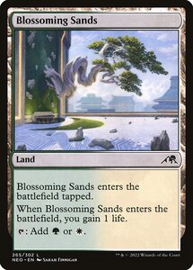 MTG ■土地/英語版■ 《花咲く砂地/Blossoming Sands》神河：輝ける世界 NEO　