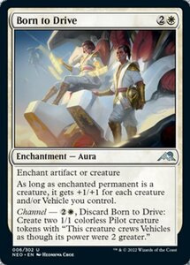 MTG ■白/英語版■ 《乗り手の生まれ/Born to Drive》神河：輝ける世界 NEO　