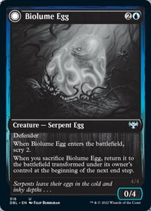 MTG ■青/英語版■ 《生物光の卵/Biolume Egg》イニストラード:ダブルフューチャー DBL