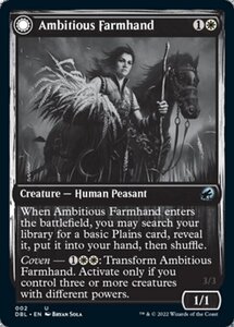 MTG ■白/英語版■ 《野心的な農場労働者/Ambitious Farmhand》イニストラード:ダブルフューチャー DBL