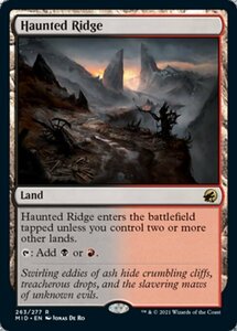 MTG ■土地/英語版■ 《憑依された峰/Haunted Ridge》★FOIL★イニストラード真夜中の狩り MID