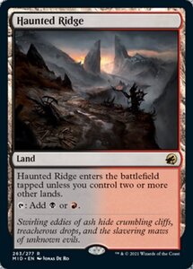 MTG ■土地/英語版■ 《憑依された峰/Haunted Ridge》★FOIL★イニストラード真夜中の狩り MID