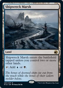 MTG ■土地/英語版■ 《難破船の湿地/Shipwreck Marsh》イニストラード真夜中の狩り MID